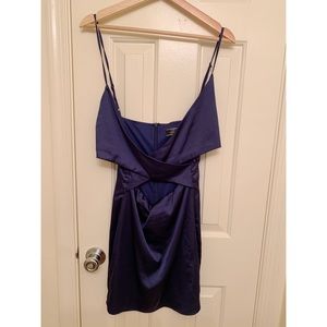 Blue Cutout Dress Size M
